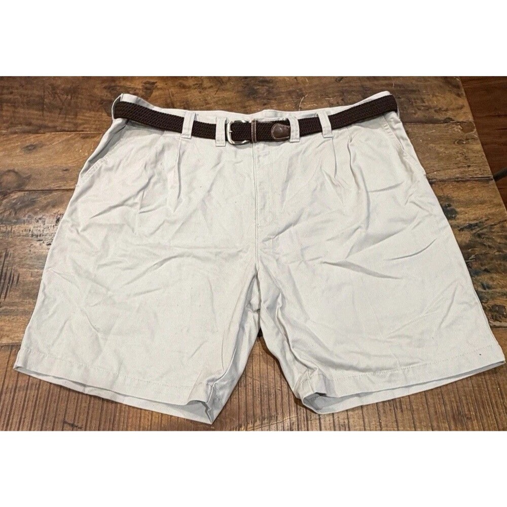 Lee Khaki Beige Men’s Big & Tall Classic Shorts Comfort Stretch Waistband Sz 48
